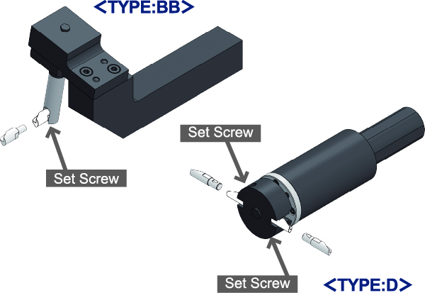 Easy exchanging Scraper Insert